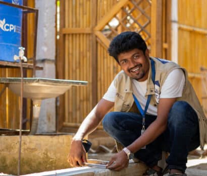 A Rohingya WASH worker in Kutupalong Refugee Camp, Bangladesh